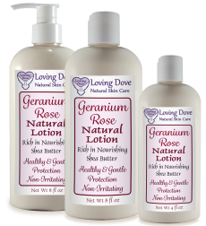 Geranium Rose Natural Lotion