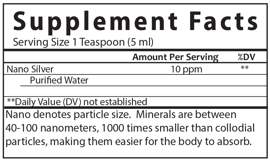 Nano Silver Water 12oz - Image 2